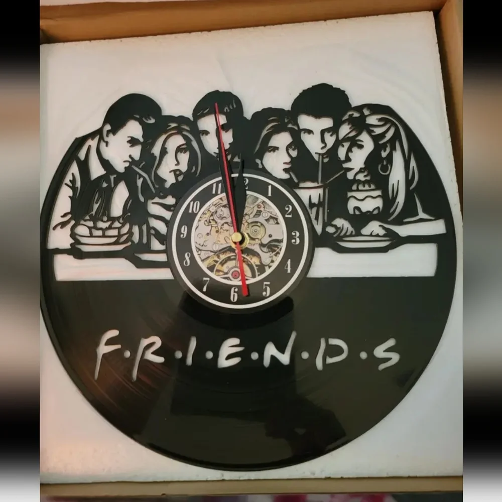 Friends tv show vinyl record wall clock 12